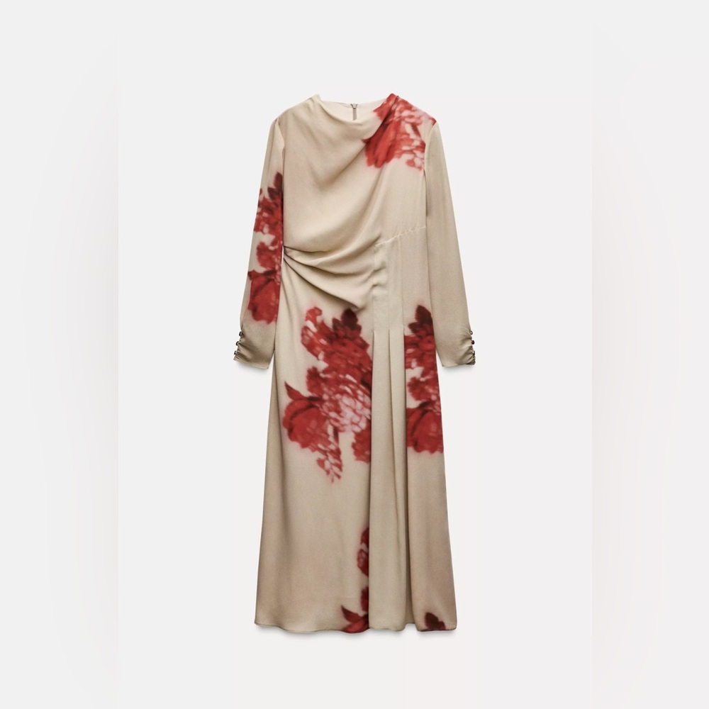 ZARA ~ FLORAL PRINT DRESS ZW COLLECTION - Picture 3 of 10